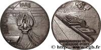 FRANCE Médaille, Inauguration de l’aéroport d’Orly AÉRONAUTIQUE - AVIATION : AVIATEURS & AVIONS 94 - Orly 1961 (67mm, 148,84g, 12h) -