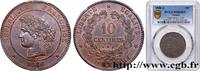 FRANCE 10 centimes Cérès III REPUBLIC Paris 1886 (30,11mm, 10g, 6h) -