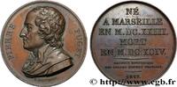 FRANCE Médaille, Pierre Puget GALERIE MÉTALLIQUE DES GRANDS HOMMES FRANÇAIS 1817 (40,5mm, 37,83g, 12h) -