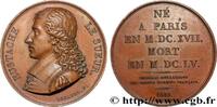 FRANCE Médaille, Eustache Le Sueur GALERIE MÉTALLIQUE DES GRANDS HOMMES FRANÇAIS 1828 (40,5mm, 35,85g, 12h) -
