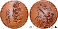 FRANCE Médaille, Godfrey Mwampembwa, dit Gado, n°3 ARTISTES : MUSICIENS, PEINTRES, SCULPTEURS Monnaie de Paris 1980 (75,5mm, 174,49g, 12h) -