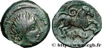 FRANCE Bronze PIXTILOS classe X au cheval et au sanglier GALLIA - CARNUTES (Beauce area) Chartres (28) c. 40-30 AC. (15mm, 3,12g, 12h) -