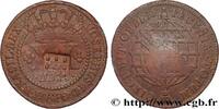 BRAZIL - PRINCE JOHN REGENT 40 Réis contremarqué sur une 20 Réis de 1776 BRAZIL - PRINCE JOHN REGENT Lisbonne (1809) (35mm, 14,23g, 12h) -