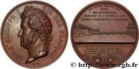 FRANCE Médaille, Inauguration du Pont de Thionville PONTS 1846 (68mm, 158,78g, 12h) -
