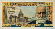 FRANCE 500 Francs VICTOR HUGO FRANCE 500 Francs VICTOR HUGO 1954 XF+ -