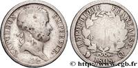 FRANCE 2 francs Napoléon Ier tête laurée, République fran PREMIER EMPIRE / FIRST FRENCH EMPIRE Perpignan 1808 (27mm, 9,42g, 6h) -