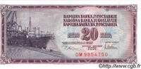 YUGOSLAVIA 20 Dinara YUGOSLAVIA 20 Dinara 1978 UNC -