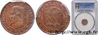 FRANCE Un centime Napoléon III, tête nue SECOND EMPIRE Lyon 1854 (15mm, 1g, 6h) -