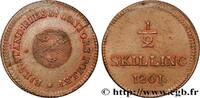 SWEDEN 1/2 Skilling écu aux trois couronnes SWEDEN 1801 (28,11mm, 5,70g, 12h) -
