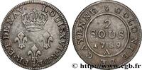 FRENCH GUIANA 2 Sous colonies de Cayenne FRENCH GUIANA Paris - A 1789 (22,23mm, 1,85g, 7h) -