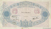 FRANCE 500 Francs BLEU ET ROSE modifié FRANCE 500 Francs BLEU ET ROSE modifié 1938 VF- -