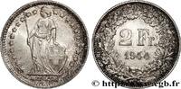 SWITZERLAND 2 Francs Helvetia SWITZERLAND Berne 1944 (27,2mm, 10,02g, 6h) -