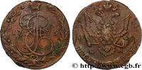 RUSSIA 5 Kopecks Catherine II RUSSIA Ekaterinbourg 1779 (40,90mm, 56,63g, 12h) -