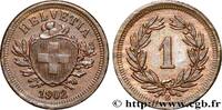 SWITZERLAND 1 Centime (Rappen) Croix Suisse SWITZERLAND Berne - B 1902 (16mm, 1,50g, 12h) -