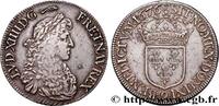 FRANCE Écu, portrait apollinien LOUIS XIV THE SUN KING Rennes 1676 (40mm, 27,21g, 6h) -