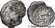 FRANCE Drachme aux deux chevaux à gauche et à la croisett PICTONES / BITURIGES - MID-WESTERN, Unspecified Ier siècle avant J.-C. (18mm, 2,42g, 8h) -