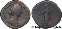 THE ANTONINES (96 AD to 192 AD) Sesterce FAUSTINA MINOR Rome 156-161 (32mm, 25,64g, 6h) -