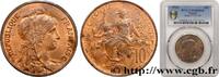 FRANCE 10 centimes Daniel-Dupuis III REPUBLIC 1912 (30mm, g, 6h) -
