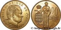 MONACO - PRINCIPALITY OF MONACO - RAINIER III Essai de 20 Centimes MONACO - PRINCIPALITY OF MONACO - RAINIER III Paris 1962 (23,5mm, 3,85g, 6h) -