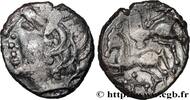 FRANCE Drachme aux deux chevaux à gauche et à la croisett PICTONES / BITURIGES - MID-WESTERN, Unspecified Ier siècle avant J.-C. (15,5mm, 3g, 12h) -
