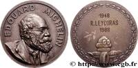 FRANCE Médaille, Édouard Michelin AUTOMOBILES ET VOITURES - PILOTES ET INVENTIONS 1988 (40mm, 41,90g, 12h) -
