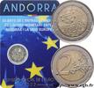 ANDORRA (PRINCIPALITY) Coin-card 2 Euro ACCORD MONÉTAIRE ENTRE L’UE ET AN ANDORRA (PRINCIPALITY) 2022 (25,75mm, 8,50g, 12h) -
