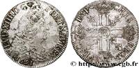 FRANCE Demi-écu aux huit L, 1er type LOUIS XIV THE SUN KING Rouen 1691 (33mm, 13,58g, 6h) -