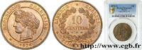 FRANCE 10 centimes Cérès III REPUBLIC Paris 1876 (30mm, 10g, 6h) -