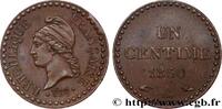 FRANCE Un centime Dupré, IIe République II REPUBLIC Paris 1850 (18mm, 2,02g, 6h) -