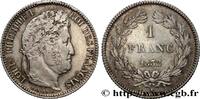 FRANCE 1 franc Louis-Philippe, couronne de chêne LOUIS-PHILIPPE I La Rochelle 1832 (23mm, 4,82g, 6h) -