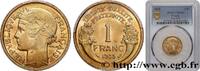 FRANCE 1 franc Morlon III REPUBLIC Paris 1935 (23mm, 4g, 6h) -