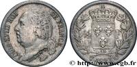 FRANCE 1/2 franc Louis XVIII LOUIS XVIII Lille 1823 (18mm, 2,51g, 6h) -
