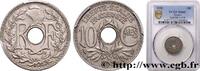 FRANCE 10 centimes Lindauer III REPUBLIC 1938 (21mm, 4g, 6h) -