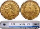 FRANCE 5 francs Lavrillier, bronze-aluminium PROVISIONAL GOVERNEMENT OF THE FRENCH REPUBLIC Castelsarrasin 1946 (31mm, 11,99g, 6h) -