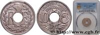 FRANCE 10 centimes Lindauer III REPUBLIC Poissy 1923 (21mm, 4g, 6h) -