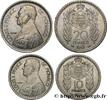 MONACO Lot 10 et 20 Francs prince Louis II MONACO Paris 1946-1947 (mm, g, 6h) -