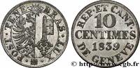 SWITZERLAND - REPUBLIC OF GENEVA 10 Centimes SWITZERLAND - REPUBLIC OF GENEVA 1839 (21,50mm, 3,15g, 6h) -