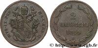 VATICAN AND PAPAL STATES 2 Baiocchi Pie XI an IV VATICAN AND PAPAL STATES Rome 1849 (34,2mm, 18,85g, 6h) -