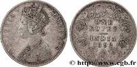 BRITISH INDIA 1 Roupie Victoria BRITISH INDIA Bombay 1892 (30,5mm, 11,61g, 12h) -