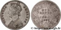 BRITISH INDIA 1 Roupie Victoria BRITISH INDIA Calcutta 1892 (30,5mm, 11,50g, 12h) -