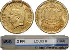 MONACO 2 Francs Louis II MONACO Paris (1943) (27mm, 7,97g, 6h) -