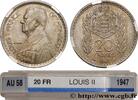 MONACO 20 Francs prince Louis II MONACO Paris 1947 (30mm, 10g, 6h) -