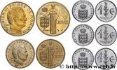 MONACO Lot de cinq monnaies centimes de Rainier III MONACO Paris n.d. (mm, g, 6h) -