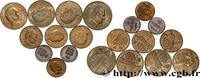 MONACO Lot de dix monnaies centimes de Rainier III MONACO Paris n.d. (mm, g, 6h) -