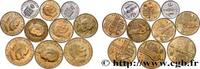 MONACO Lot de dix monnaies centimes de Rainier III MONACO Paris n.d. (mm, g, 6h) -