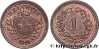 SWITZERLAND 1 Centime (Rappen) Croix Suisse SWITZERLAND Berne 1910 (16mm, 1,51g, 12h) -