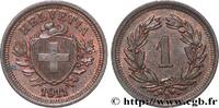 SWITZERLAND 1 Centime (Rappen) Croix Suisse SWITZERLAND Berne 1911 (16mm, 1,52g, 12h) -
