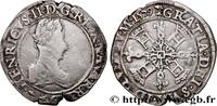 FRANCE Franc NAVARRE - KINGDOM OF NAVARRE - HENRY III Pau 1579 (34mm, 13,86g, 1h) -