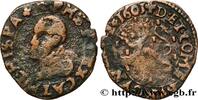 FRANCE Double denier COUNTY OF BURGUNDY - ALBERT AND ISABELLA Dole 1601 (21mm, 2,17g, 12h) -