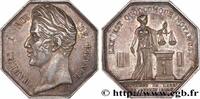 FRANCE Jeton octogonal Ar 27, notaires de Bernay NORMANDIE - JETONS DU XIXe SIÈCLE n.d. (27,5mm, 10,48g, 12h) -